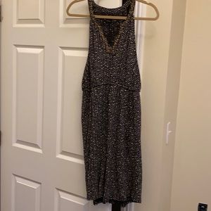 Black and cream dress